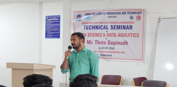Technical Seminar on “Data Science and Data Analytics”