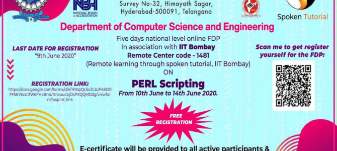 Online FDP on Perl Scripting