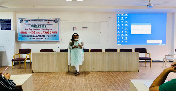 One Day Workshop on “HTML, CSS and JavaScript”