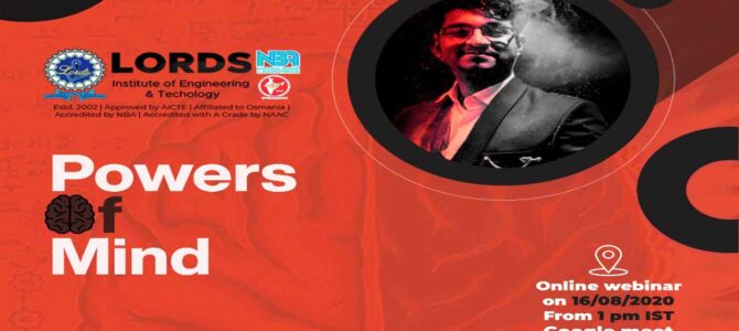 A webinar on Powers of Mind