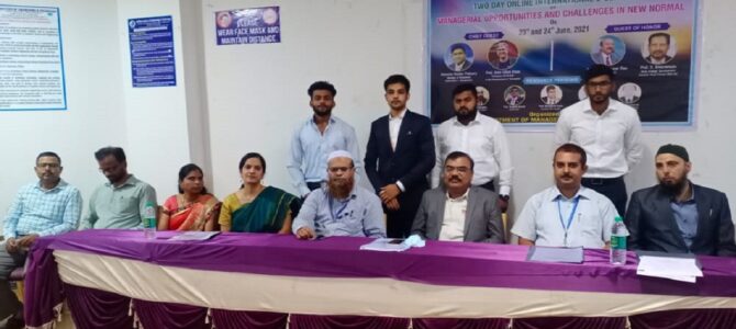 Two- Day International E- seminar in collaboration with Dhaka International University