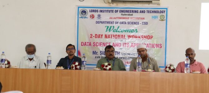 2 Days Workshop on Data Science And It’s Applications