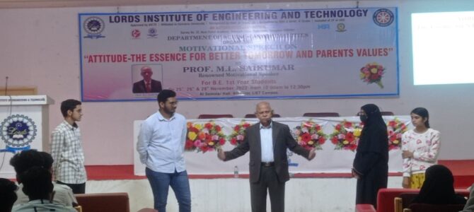 Motivational Lecture on Attitude