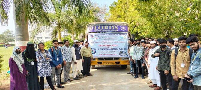 Industrial visit to L&T Hyderabad Metro Rail Limited