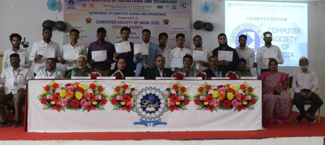 Inauguration of CSI Student Branch
