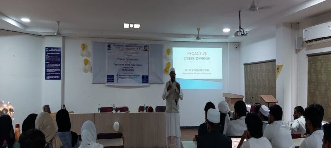 Guest Lecture on Proactive Cyber Defense