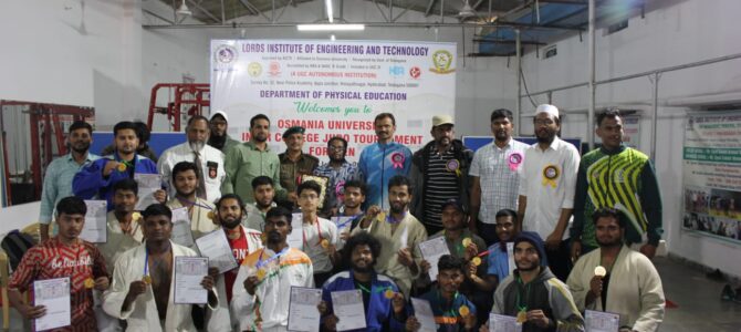 Osmania University Inter College JUDO Tournament for Men
