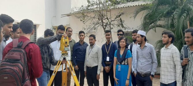 Poster Presentation on Land Survey by Total Station