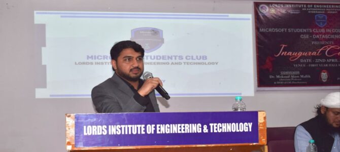 Inauguration of Microsoft Student Club